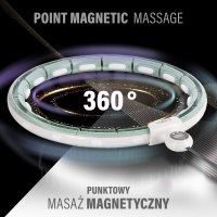 Masážní hula hoop HMS HHM15 se závažím, magnety a počítadlem zelená