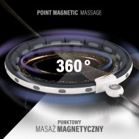 Masážní hula hoop HMS HHM15 se závažím, magnety a počítadlem černá
