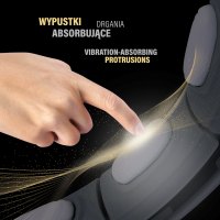 Masážní hula hoop HMS HHM15 se závažím, magnety a počítadlem černá