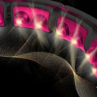 Masážní hula hoop HMS HHM16 se závažím, magnety a počítadlem černá