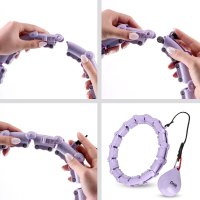 Masážní hula hoop ONE Fitness OHA02 se závažím fialová