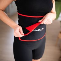 Sada masážní hula hoop HMS HHM13 se závažím, magnety a počítadlem a zeštíhlujícího pásu BR163 zelená