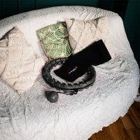 Sada masážní hula hoop HMS HHW12 PLUS Size se závažím a zeštíhlujícího pásu BR163 černá