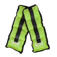 Zátěže na zápěstí a kotníky ONE FITNESS WW01 2 x 0,7 kg zelené