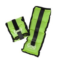 Zátěže na zápěstí a kotníky ONE FITNESS WW02 2 x 1,5 kg zelené