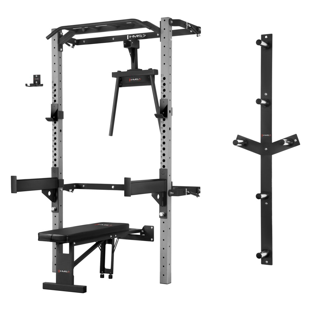 Multifunkční posilovací stojan - Power Rack HMS KLT22 šedý