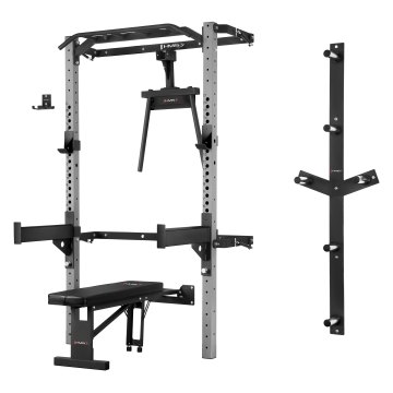 Multifunkční posilovací stojan - Power Rack HMS KLT22 šedý