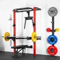 Multifunkční posilovací stojan - Power Rack HMS KLT22 červený