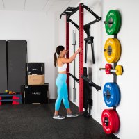 Multifunkční posilovací stojan - Power Rack HMS KLT22 červený