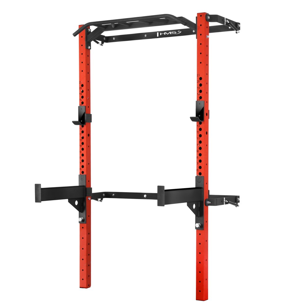 Skládací posilovací klec - Power Rack HMS KLT23 červená
