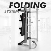 Multifunkční skládací posilovací stojan - Power Rack HMS KLT34 šedý