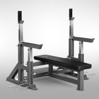 Benchpress lavice HMS LS6803 s bezpečnostními zarážkami