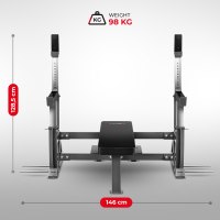 Benchpress lavice HMS LS6803 s bezpečnostními zarážkami