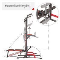 Multifunkční bradla s lavicí HMS PWL8325