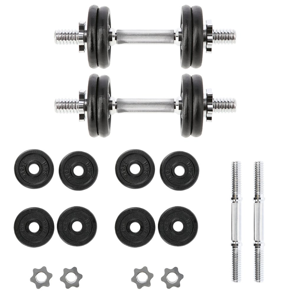 Jednoruční nakládací činky HMS SG02 2x7 kg