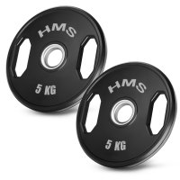 Sada pogumovaných olympijských kotoučů HMS TOG05 2 x 5 kg