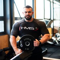 Sada pogumovaných olympijských kotoučů HMS TOG05 2 x 5 kg