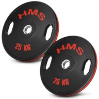 Sada pogumovaných olympijských kotoučů HMS TOG25 2 x 25 kg