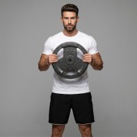 Kotouč s držadlem HMS Hammertone THM20 20 kg antracit