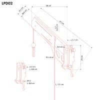 Horní kladka k multipressům a posilovacím věžím HMS LPD02