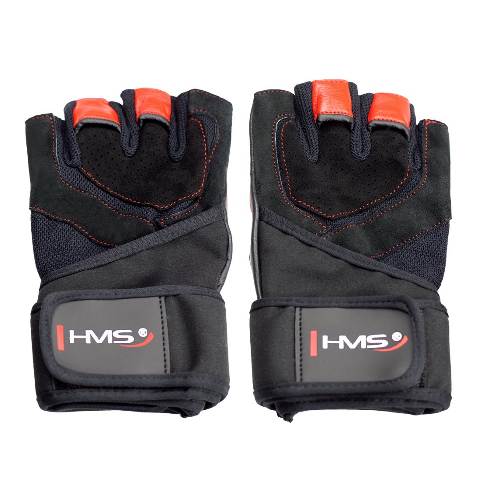 FITNESS RUKAVICE ČERVENÉ RST01 HMS