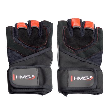 FITNESS RUKAVICE ČERVENÉ RST01 HMS