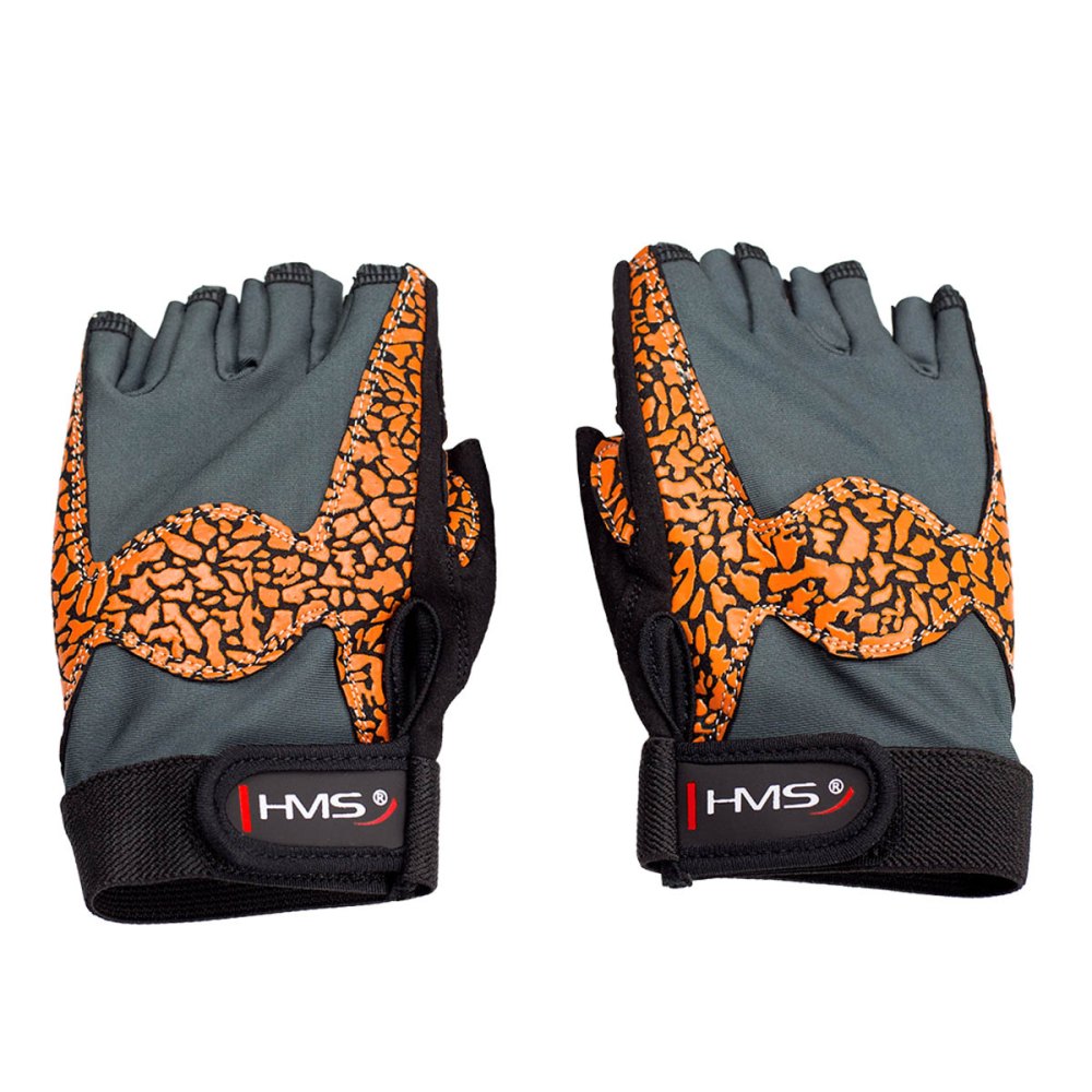 FITNESS RUKAVICE ORANŽOVÉ RST03 HMS