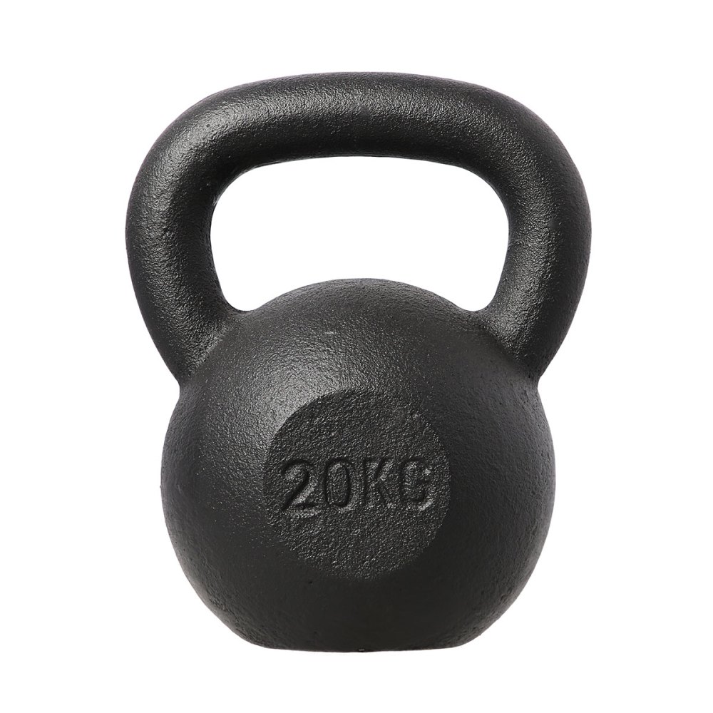 Litinový kettlebell HMS KZG20 20 kg, černý