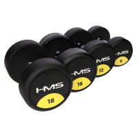 Pogumovaná jednoruční činka HMS HG Pro 5 kg