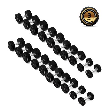 Sada polyuretanových jednoručních činek HMS HPC set 2 x 2,5 - 25 kg CPU - 275 kg