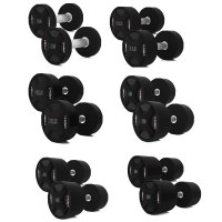 Sada jednoručních polyuretanových činek HMS HPC set 2 x 2,5 - 50 KG CPU - 1050 KG