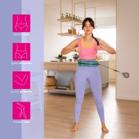 Masážní hula hoop FH03 se závažím a počítadlem zelená