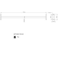 Hrazda UpForm UFT-D33-110 2.0 PRO & COMPACT 110 x 3,3 cm