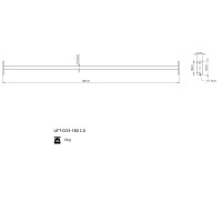 Hrazda UpForm UFT-D33-180 2.0 180 cm 33 mm PRO & COMPACT